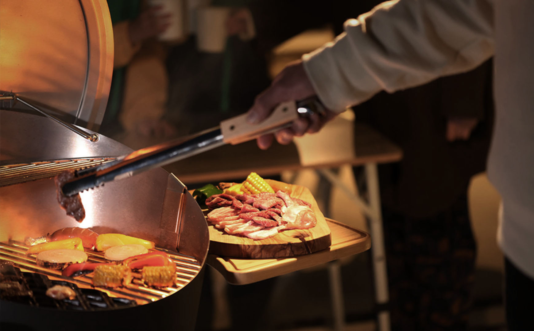 グランピング気分！静かな山間でBBQ