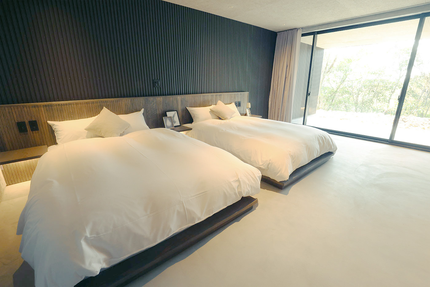 施設のお部屋のA（ダブルサイズベッド 2 台）